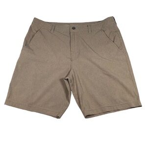 Prana Hybridizer Short Men's 36 8.5" Green Beige Outdoor Hiking Lightweight